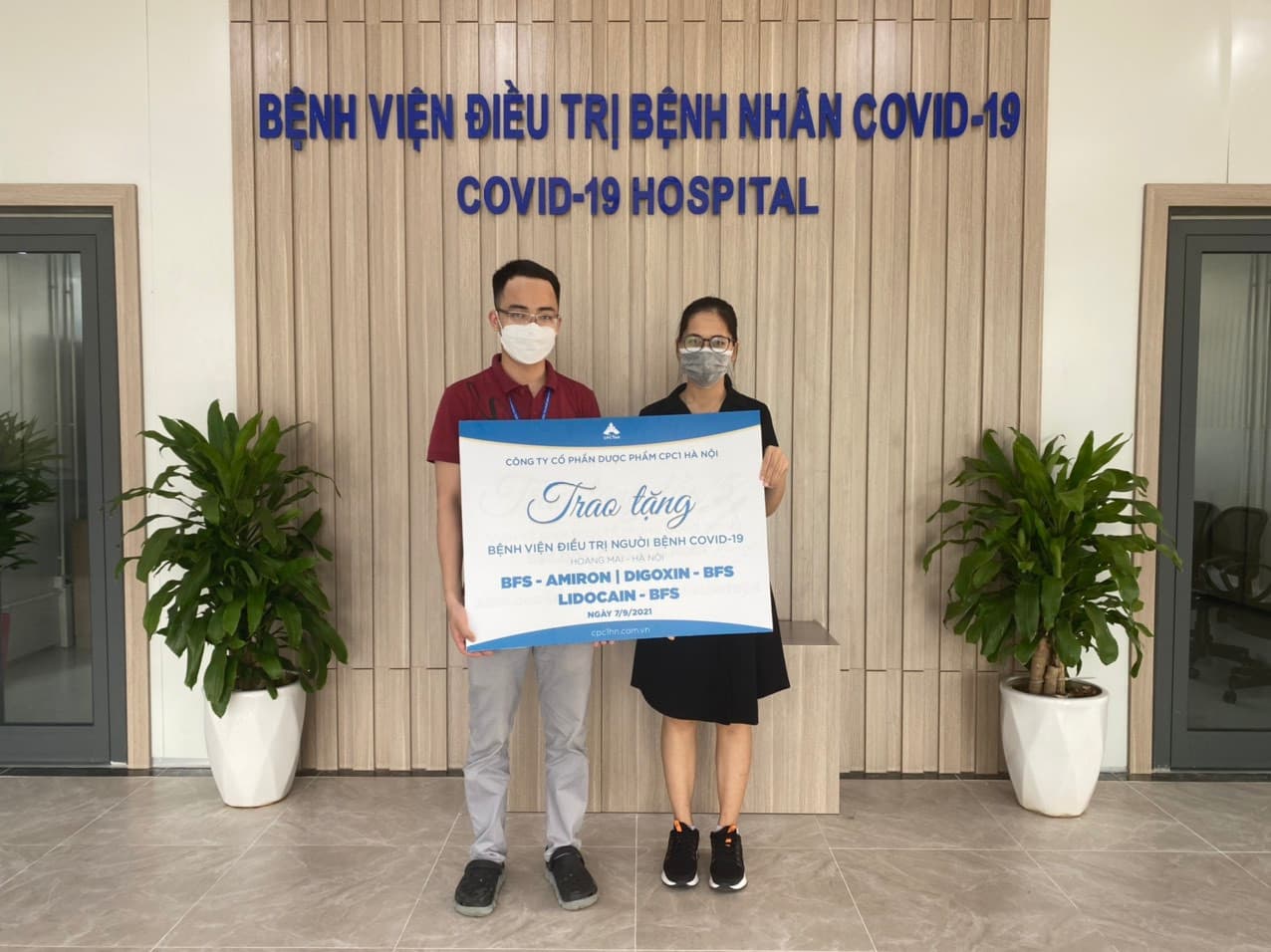 CPC1 Hà Nội đồng hành chống dịch cùng Bệnh viện điều trị người bệnh Covid-19 tại Hoàng Mai - Hà Nội