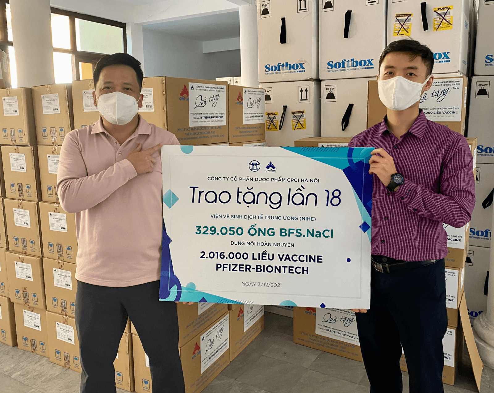CPC1 HÀ NỘI VÀ CHUYẾN TRAO TẶNG DUNG MÔI BFS-NACL 0.9% THÀNH CÔNG LẦN THỨ 18