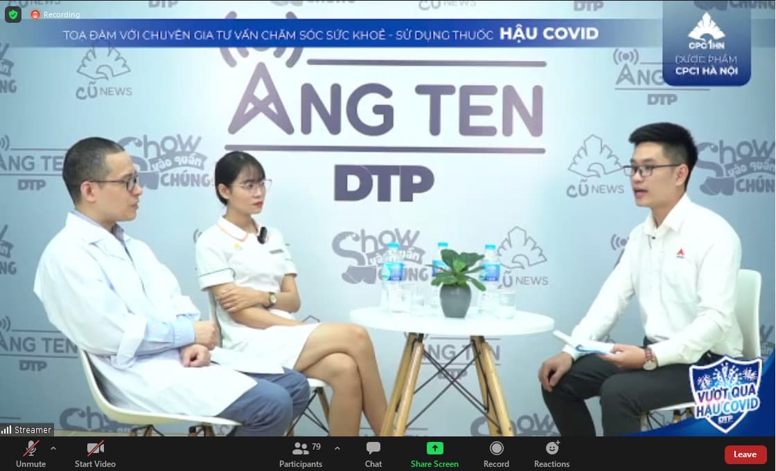 HỘI THẢO ONLINE OTC - TỌA ĐÀM VỚI CHUYÊN GIA VỚI CHỦ ĐỀ "PHỤC HỒI THỂ TRẠNG HẬU COVID"