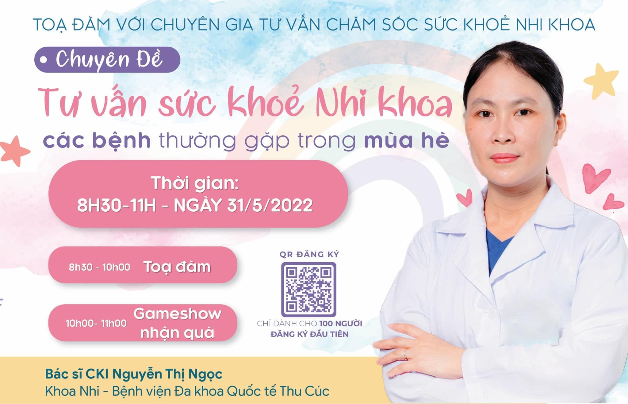 [HỘI THẢO OTC ONLINE LẦN THỨ 3] TỌA ĐÀM CÙNG CHUYÊN GIA VỚI CHỦ ĐỀ "TƯ VẤN CHĂM SÓC SỨC KHỎE TRẺ EM MÙA HÈ"