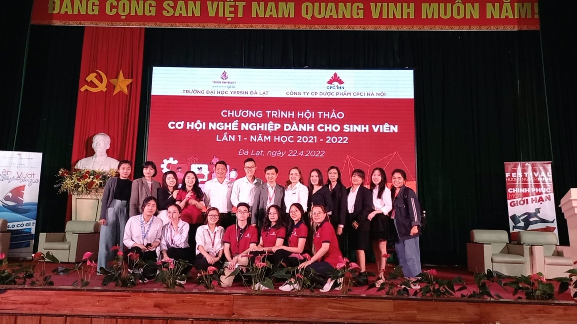 CHƯƠNG TRÌNH HỘI THẢO:"CƠ HỘI NGHỀ NGHIÊP DÀNH CHO SINH VIÊN" TẠI TRƯỜNG ĐẠI HỌC YERSIN ĐÀ LẠT VÀ TRƯỜNG CAO ĐẲNG DƯỢC TRUNG ƯƠNG HẢI DƯƠNG