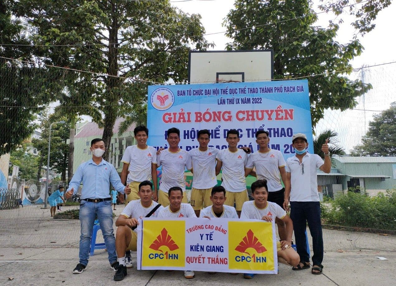CPC1 HÀ NỘI CÙNG CAO ĐẲNG Y TẾ KIÊN GIANG QUYẾT THẮNG GIẢI BÓNG CHUYỀN TẠI ĐẠI HỘI THỂ THAO THÀNH PHỐ RẠCH GIÁ NĂM 2022