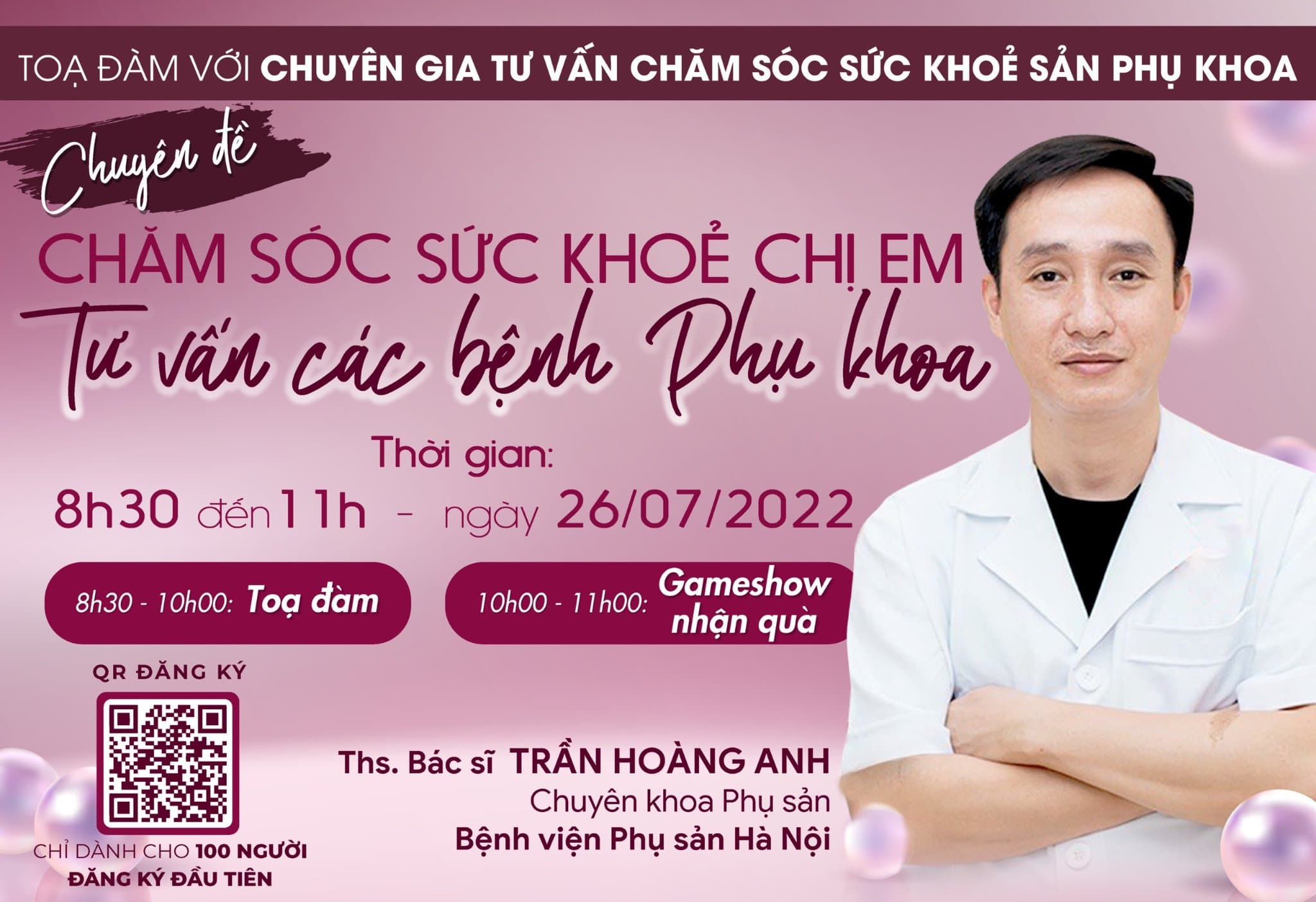 [HỘI THẢO OTC ONLINE LẦN THỨ 5]TỌA ĐÀM CÙNG CHUYÊN GIA VỚI CHỦ ĐỀ "CHĂM SÓC SỨC KHỎE CHỊ EM - TƯ VẤN CÁC BỆNH PHỤ KHOA"