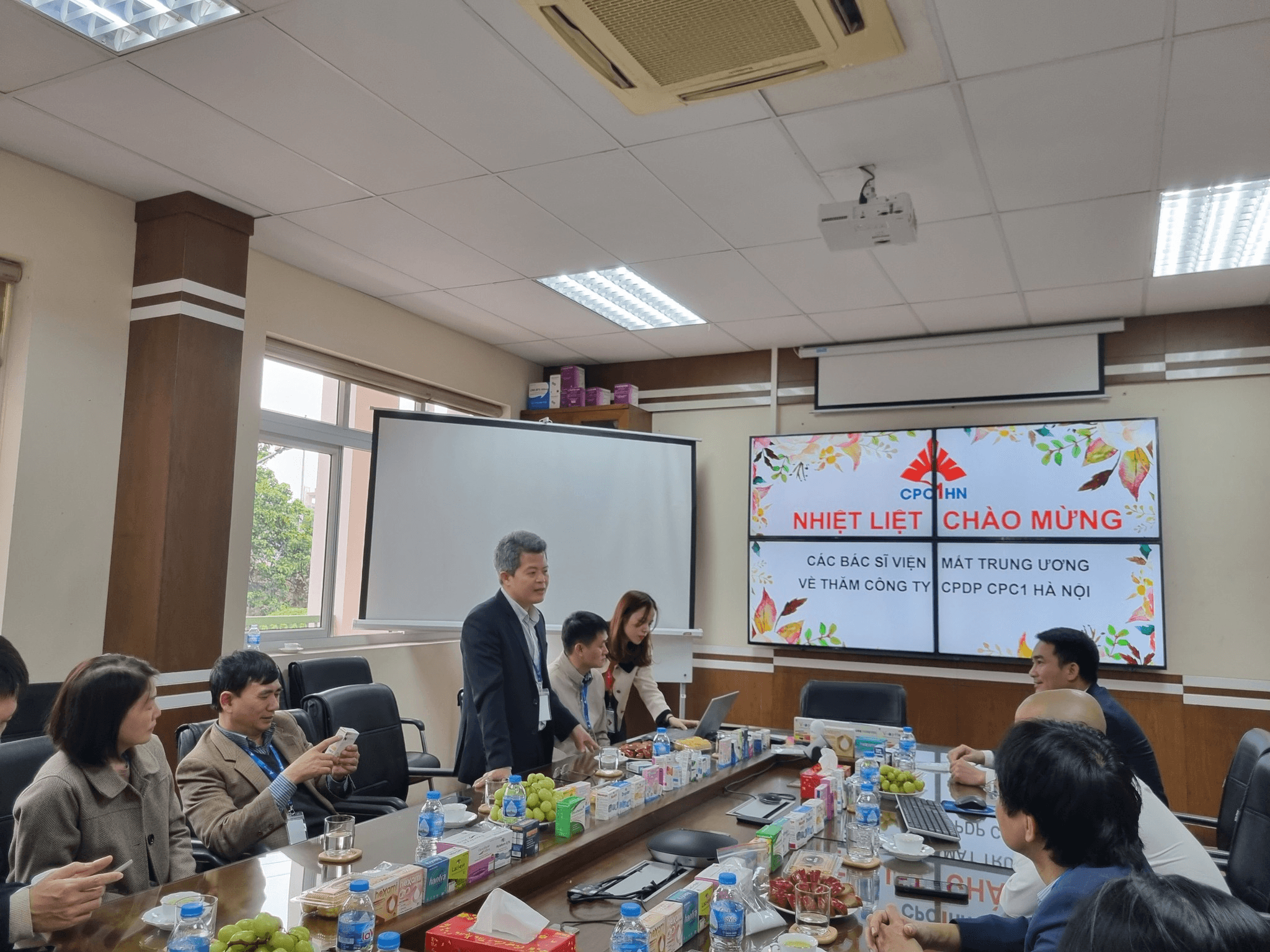 CPC1 HÀ NỘI VINH DỰ ĐÓN TIẾP CÁC BÁC SĨ BỆNH VIỆN MẮT TRUNG ƯƠNG VỀ THĂM CÔNG TY