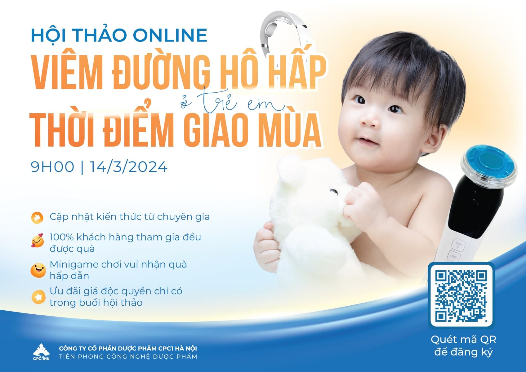 HỘI THẢO OTC ONLINE 2024 ĐÃ CHÍNH THỨC KHỞI ĐỘNG LẠI VỚI CHỦ ĐỀ “BỆNH HÔ HẤP Ở TRẺ EM THỜI ĐIỂM GIAO MÙA"