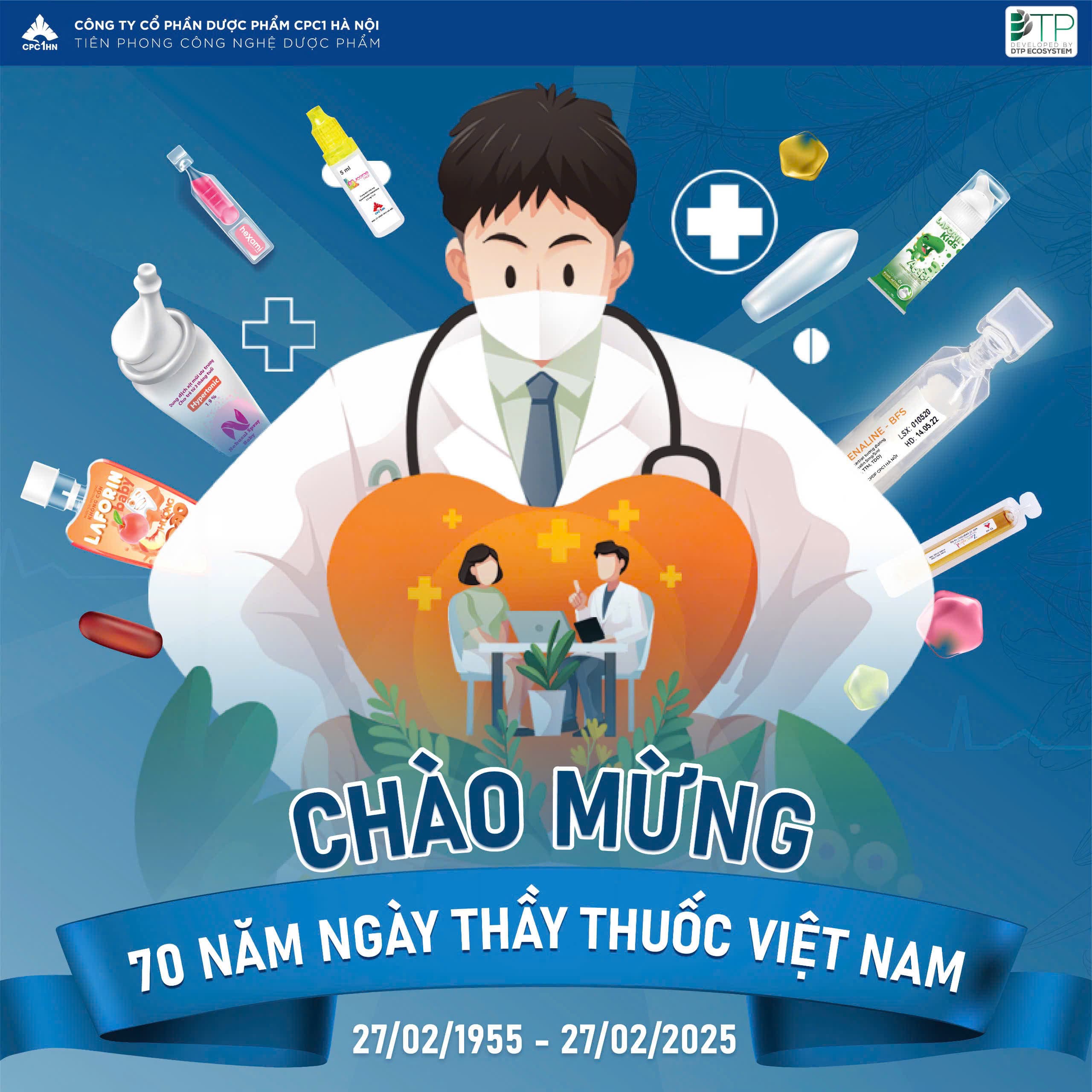 CHÀO MỪNG 70 NĂM NGÀY THẦY THUỐC VIỆT NAM 27/02/1955 - 27/02/2025