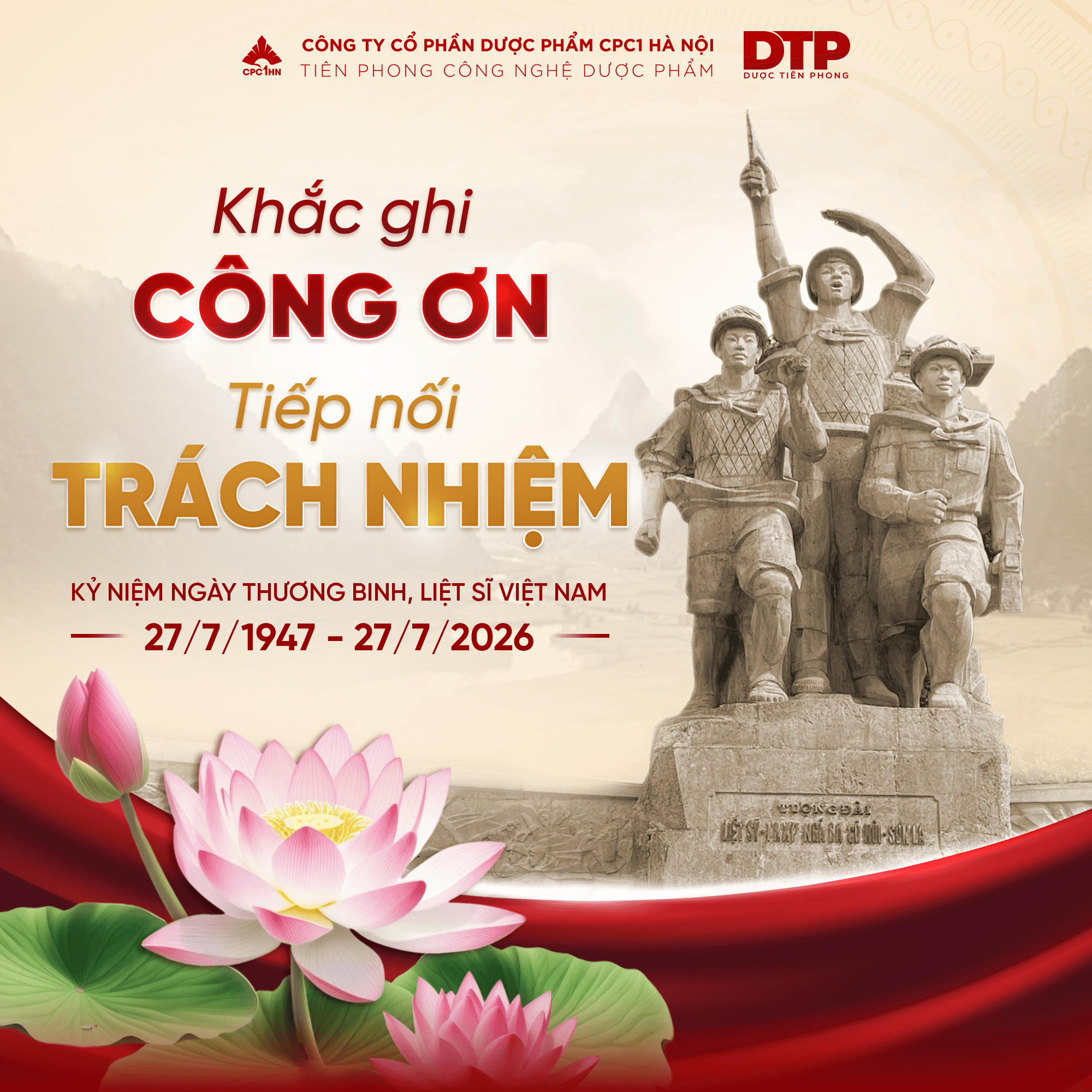 27/7 - KHẮC GHI CÔNG ƠN - TIẾP NỐI TRÁCH NHIỆM